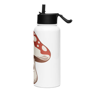 Smiling Mushroom Stainless Steel Water Bottle - Fun & Functional